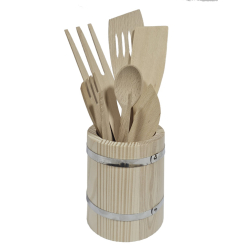 Kubełek sosnowy na sztućce